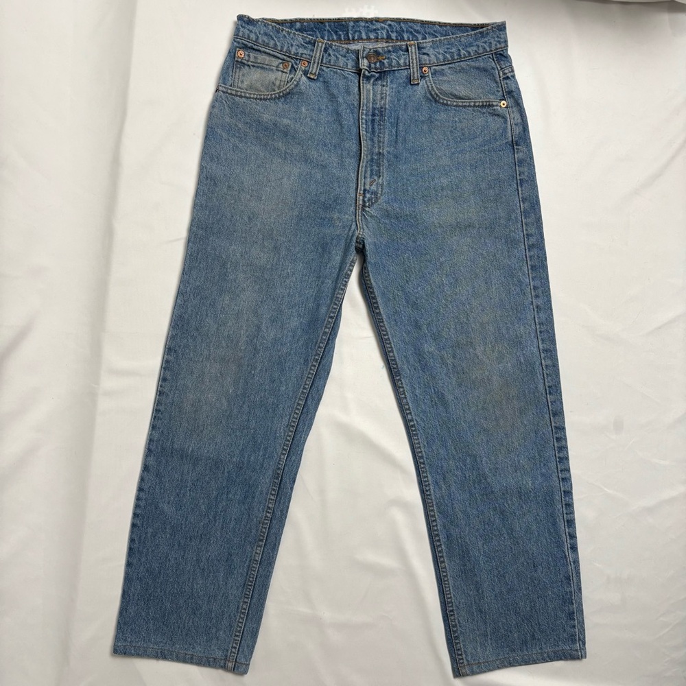 VTG 90s Levi’s 505 Red Tab 36x32 Fits 34 x 29 Paper Tag Classic Fit Faded